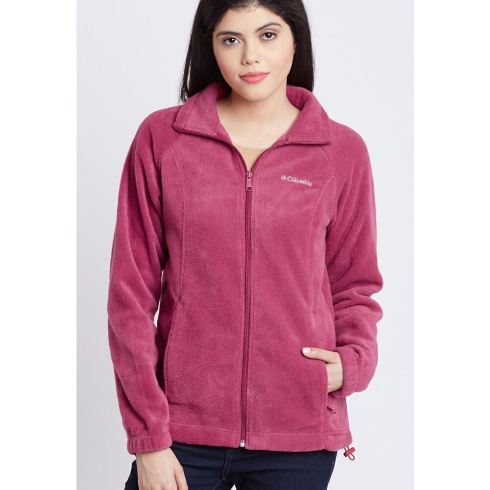 Columbia Pink Benton Springs Outdoor Winter Fleeces Jacket Outdoor Gorp Size S